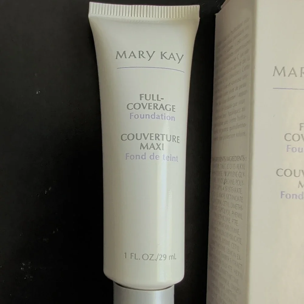 Lot of 2 Mary Kay Full Coverage Foundation Ivory 202 Normal Dry Skin 1oz 368500